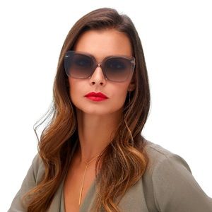 BURBERRY Caroll BE4323 4323 Squared Light Grey Sunglasses Lightweight